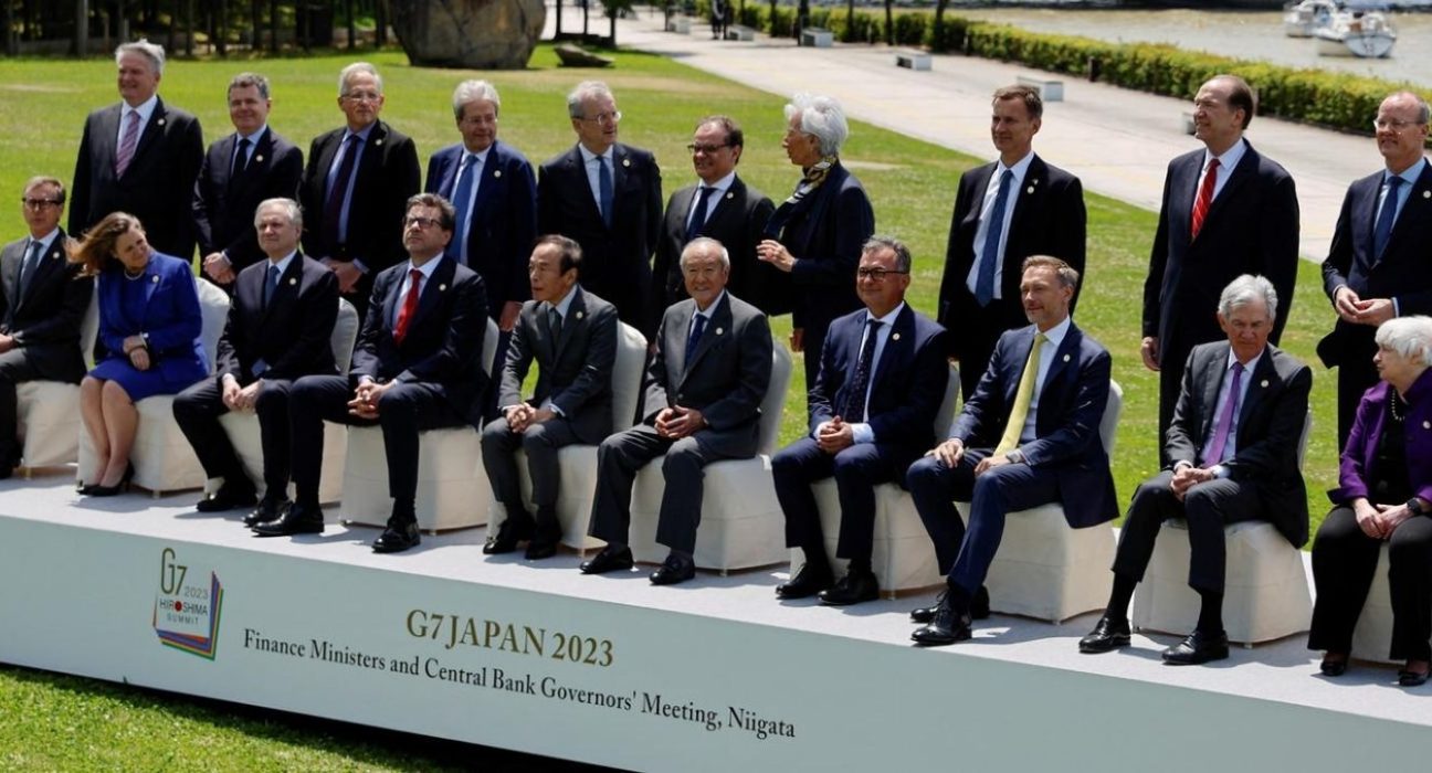 G7 Finance Leaders Warn of Economic Uncertainty Amid U.S. Debt Stalemate and Russia's Invasion of Ukraine